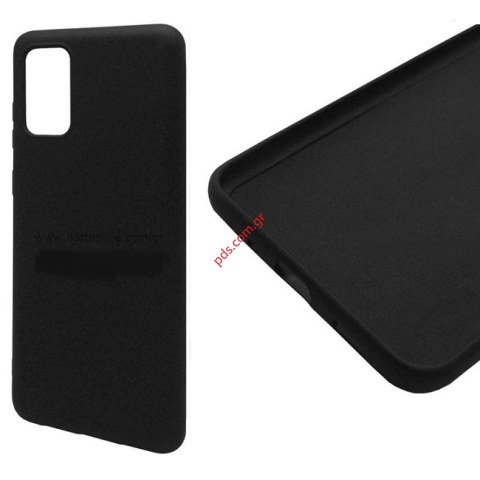 Θήκη Silicon Samsung Galaxy S20 Plus G985 L-Cover Black σε μαύρο χρώμα Θήκη Silicon Samsung Galaxy S20 Plus G985 L-Cover Black σε μαύρο χρώμα