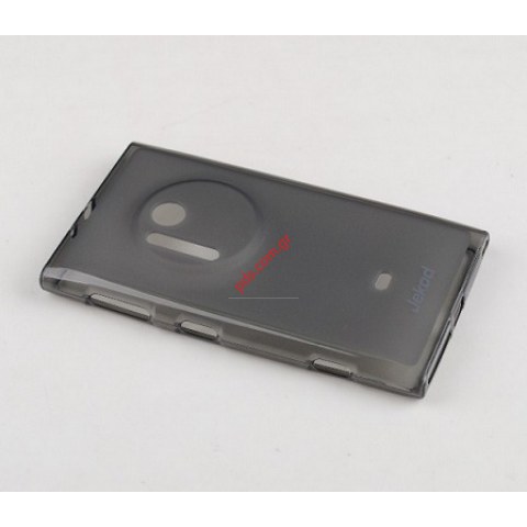 Θήκη σιλικόνης Jekod TPU Nokia Lumia 1020 Black σε σκούρο μαύρο χρώμα Blister.