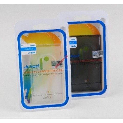 Θήκη σιλικόνης Jekod TPU Nokia Lumia 1020 White σε λευκό χρώμα Blister.