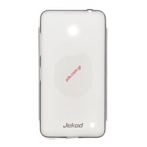 Θήκη σιλικόνης Jekod TPU Nokia Lumia 630 Black σε σκούρο μαύρο χρώμα Blister. Θήκη σιλικόνης Jekod TPU Nokia Lumia 630 Black σε σκούρο μαύρο χρώμα Blister.
