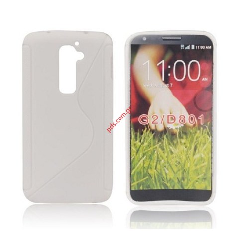Case silicon S Line LG G2 Optimus D802 White