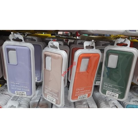 Θήκη σιλικόνης Samsung G998B Galaxy S21 Ultra TPU Light green silicon Blister