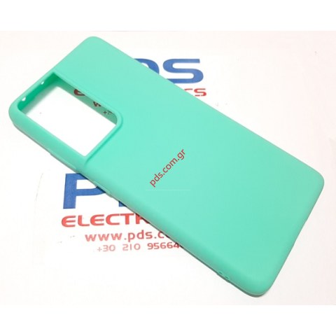 Case silicon Samsung G998B Galaxy S21 Ultra TPU Light green Blister Case silicon Samsung G998B Galaxy S21 Ultra TPU Light green Blister
