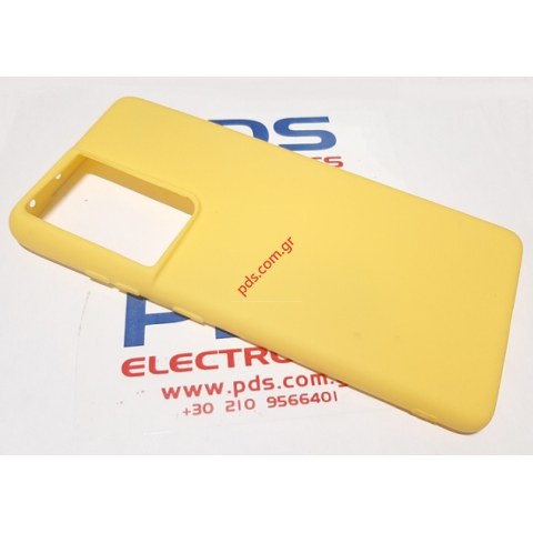 Case silicon Samsung G998B Galaxy S21 Ultra TPU Yellow Blister Case silicon Samsung G998B Galaxy S21 Ultra TPU Yellow Blister