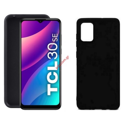 Θήκη Σιλικόνης TCL 30SE Black TPU silicon Blister
