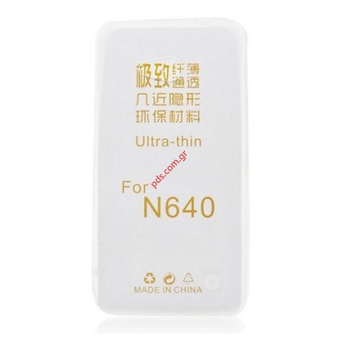 Θήκη σιλικόνης TPU διάφανη Lumia 640 Microsoft Ultra slim 0.3mm