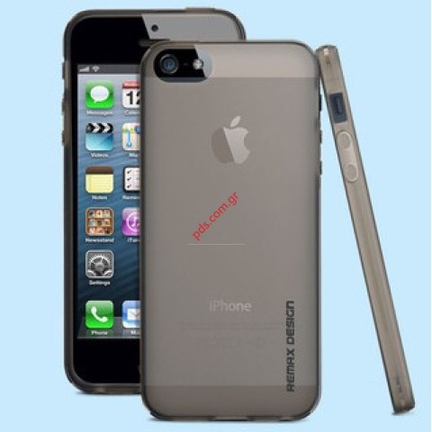 Θήκη σιλικόνης  TPU Remax iPhone 4G, 4S Black σε μαύρο χρώμα
