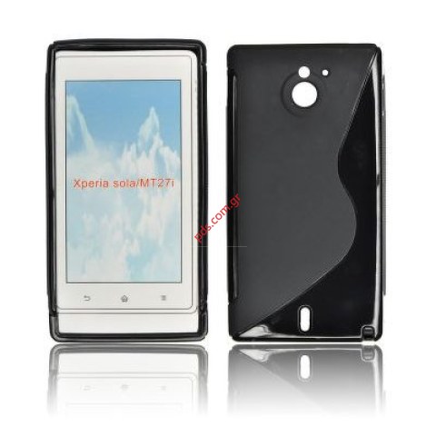Θήκη Sony Xperia SOLA MT27i S LINE σε μαύρο χρώμα Slim line type