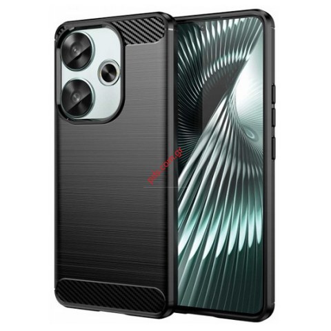 Θήκη TPU Carbon Xiaomi POCO F6 5G Silicon Black σε μαύρο χρώμα Blister Θήκη TPU Carbon Xiaomi POCO F6 5G Silicon Black σε μαύρο χρώμα Blister