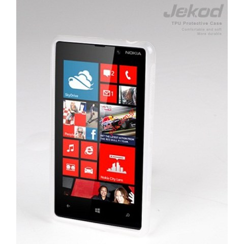 Θήκη TPU Gel Jekod Nokia Lumia 820 White σε λευκό χρώμα. Θήκη TPU Gel Jekod Nokia Lumia 820 White σε λευκό χρώμα.