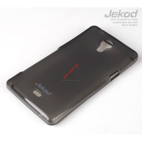 θήκη TPU Gel Jekod Sony T (LT30A) Black σε μαύρο χρώμα