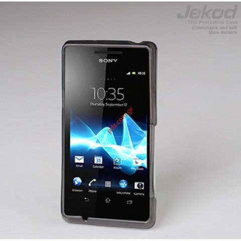θήκη TPU Gel Jekod Sony T (LT30A) Black σε μαύρο χρώμα θήκη TPU Gel Jekod Sony T (LT30A) Black σε μαύρο χρώμα