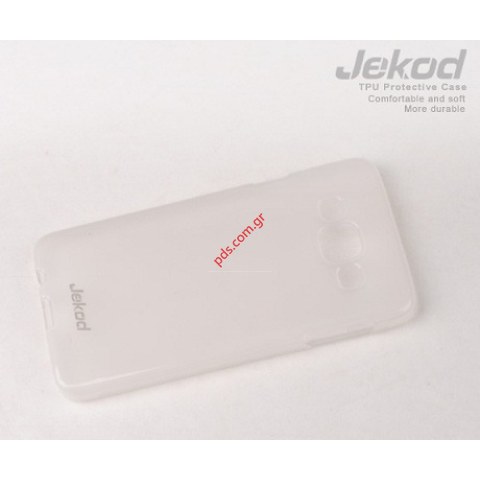 Θήκη TPU Gel Samsung SM-A300F Galaxy A3 White σε λευκό χρώμα Blister.