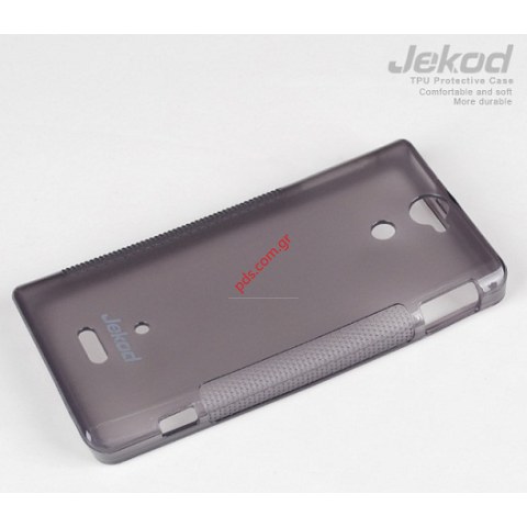 Θήκη TPU Jekod Gel Sony Xperia V LT25i Black σε μαύρο χρώμα