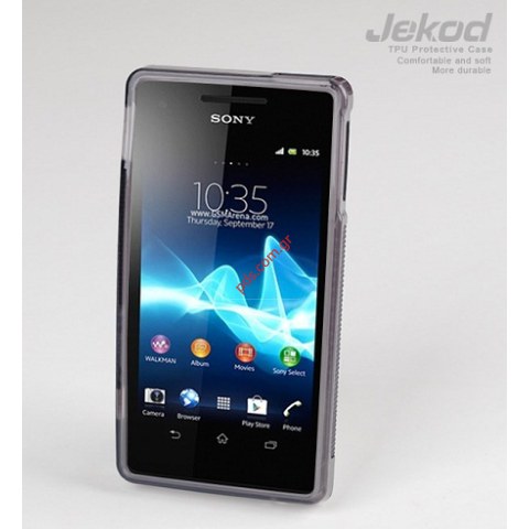 Θήκη TPU Jekod Gel Sony Xperia V LT25i Black σε μαύρο χρώμα Θήκη TPU Jekod Gel Sony Xperia V LT25i Black σε μαύρο χρώμα