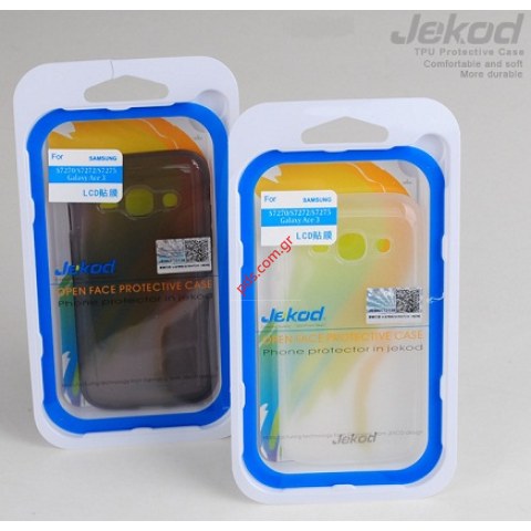 Θήκη TPU Jekod Samsung Galaxy Ace 3 S7275 White σε λευκό χρώμα