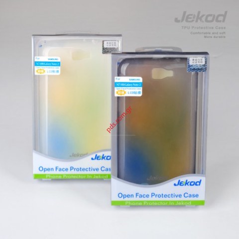 Case TPU Jekod Samsung GT Galaxy NOTE 2 N7100 Black Blister.