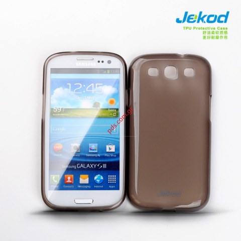 Transparent hard silicon TPU case excellent fit for Samsung i9300 in transparent black color. Transparent hard silicon TPU case excellent fit for Samsung i9300 in transparent black color.