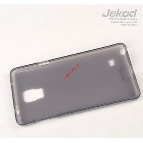 Θήκη TPU Jekod Samsung N910 Galaxy Note 4 Black σε μαύρο χρώμα