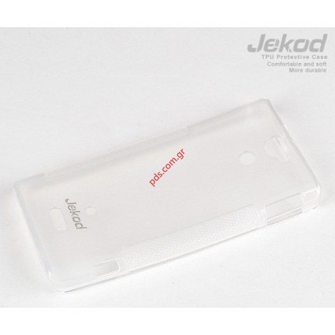 Θήκη TPU Jekod Sony Xperia V LT25i White σε λευκό χρώμα