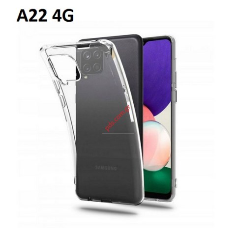 Θήκη TPU Samsung A225F Galaxy A22 4G (2021) 0.3mm Ultra Slim Διάφανο χρώμα Blister.