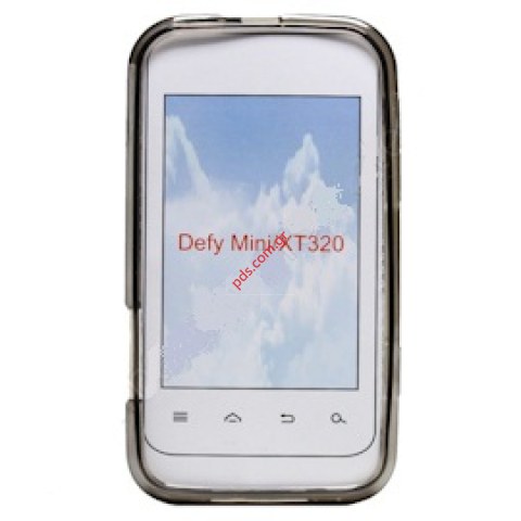 Θήκη TRN Motorola Defy Mini XT320 Black από πλαστικό σε μαύρο χρώμα 