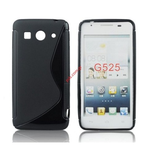 Θήκη TRN S LINE w/film Huawei G525 Black σε μαύρο χρώμα με προστατευτικό οθόνης  film screen protector Θήκη TRN S LINE w/film Huawei G525 Black σε μαύρο χρώμα με προστατευτικό οθόνης  film screen protector