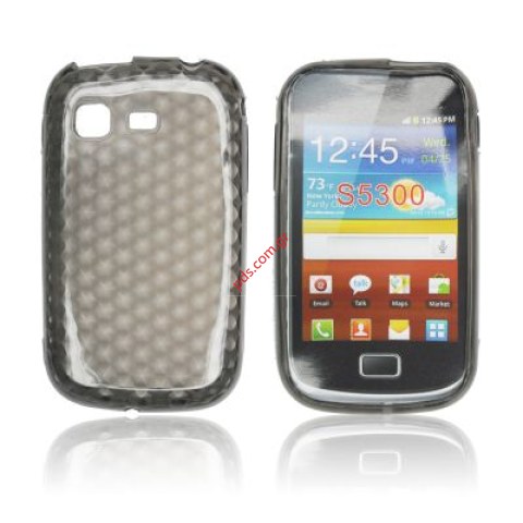 Transparent hard plastic case for Samsung S5300 Galaxy Pocket in smoked black Transparent hard plastic case for Samsung S5300 Galaxy Pocket in smoked black