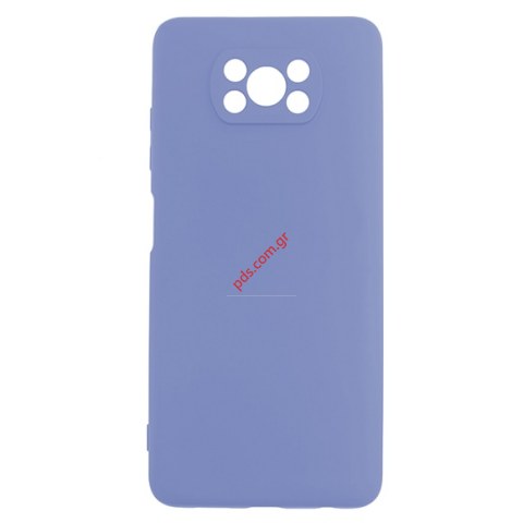 Θήκη Xiaomi Poco X3 Soft Silicon TPU Blue σε μπλέ χρώμα Blister Θήκη Xiaomi Poco X3 Soft Silicon TPU Blue σε μπλέ χρώμα Blister