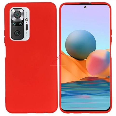 Θήκη Xiaomi Redmi Note 10 Pro/10 Pro Max TPU RED 0.5mm Back Cover  Θήκη Xiaomi Redmi Note 10 Pro/10 Pro Max TPU RED 0.5mm Back Cover