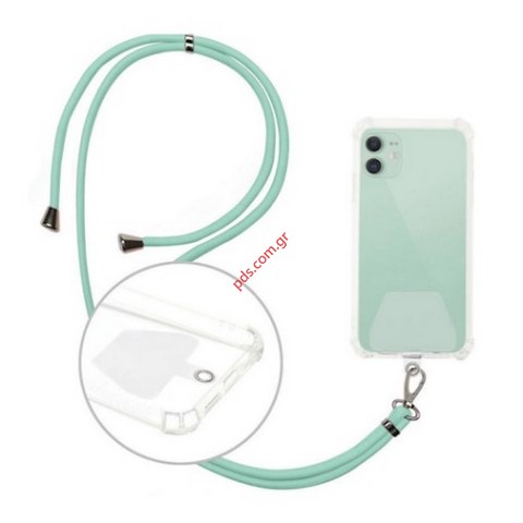 Λουράκι λαιμού κινητών Body Neck Holder strap LYD Mint universal για Smartphone σε λαχανί μεντας χρώμα Blister Λουράκι λαιμού κινητών Body Neck Holder strap LYD Mint universal για Smartphone σε λαχανί μεντας χρώμα Blister