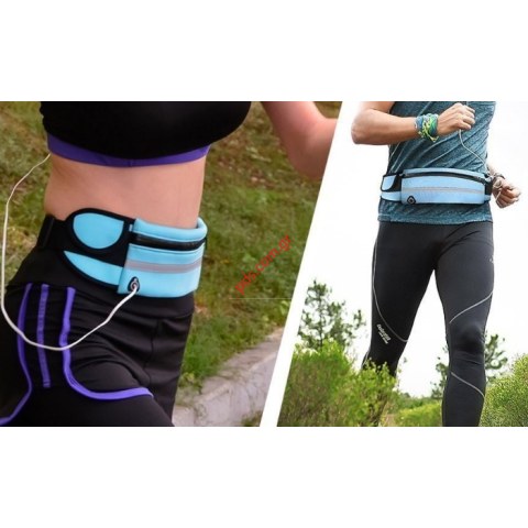 Θήκη Ζώνης για τρέξιμο με υποδοχή για μπουκάλι νερού και έξοδο ακουστικών σε διάφορα χρώματα