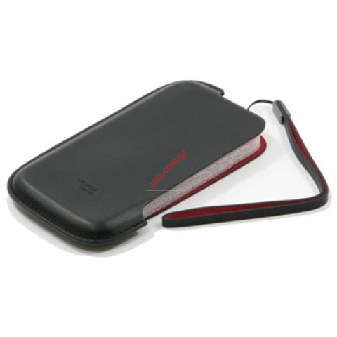 Δερμάτινη θήκη Nokia E66 Pouch Black/Red Bulk (ΕΞΑΝΤΛΗΘΗΚΕ)