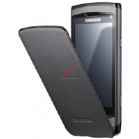 Γνήσια δερμάτινη θήκη flip Samsung GT S8500 (C969F) Black