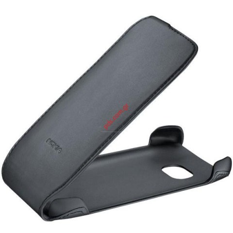 Γνήσια δερμάτινη θήκη Nokia Lumia 710 CC-569 flip open style Black