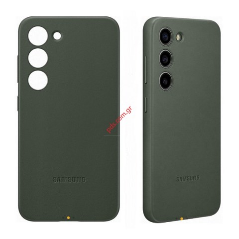 Γνήσια δερμάτινη Θήκη Samsung Galaxy S23 SM-S916 Green Leather (EF-VS911LGEGWW) Blister ORIGINAL