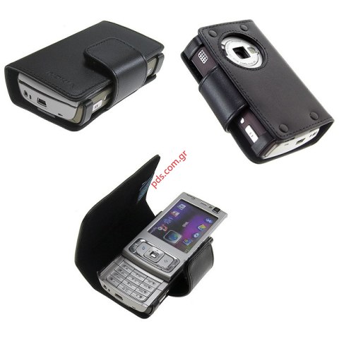 Γνήσια οριζόντια δερμάτινη θήκη CP-191 για Nokia N95 σε μαύρο χρώμα χωρίς συσκευασία (ΕΞΑΝΤΛΗΘΗΚΑΝ)