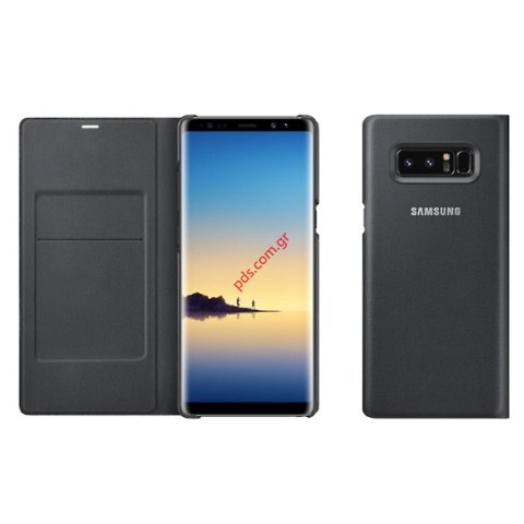 Γνήσια θήκη Book Clear View Samsung Galaxy Note 8 N950 Black με Ενεργό Πορτάκι σε μαύρο χρώμα EF-NN950PBEGWW EU Blister (ΕΞΑΝΤΛΗΘΗΚΑΝ)