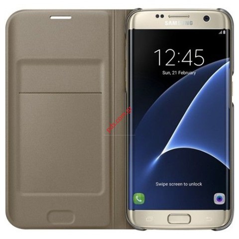 Γνήσια θήκη Book EF-WG935PFE Gold G935 Samsung Galaxy S7 Edge σε χρυσό χρώμα (EU Blister) ΕΞΑΝΤΛΗΘΗΚΑΝ