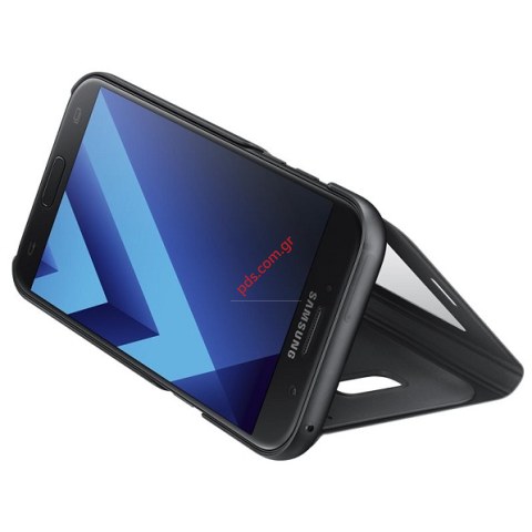 Γνήσια θήκη Book Flip S-VIEW Black Samsung Galaxy A5 2017 EF-CA520PBE σε μαύρο χρώμα με παράθυρο (ΕΞΑΝΤΛΗΘΗΚΑΝ) Blister