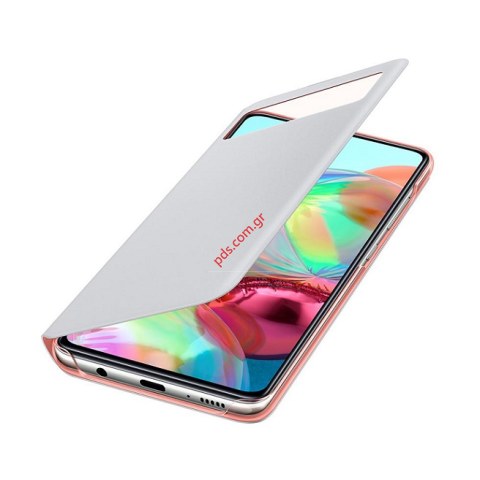 Original case Book Samsung A715 Galaxy A71 S-View White Wallet EF-EA715PWE Blister
