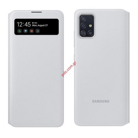 Γνήσια θήκη Book Samsung A715 Galaxy A71 S-View White Wallet EF-EA715PWE σε λευκό χρώμα Blister (ΕΞΑΝΤΛΗΘΗΚΑΝ) Γνήσια θήκη Book Samsung A715 Galaxy A71 S-View White Wallet EF-EA715PWE σε λευκό χρώμα Blister (ΕΞΑΝΤΛΗΘΗΚΑΝ)