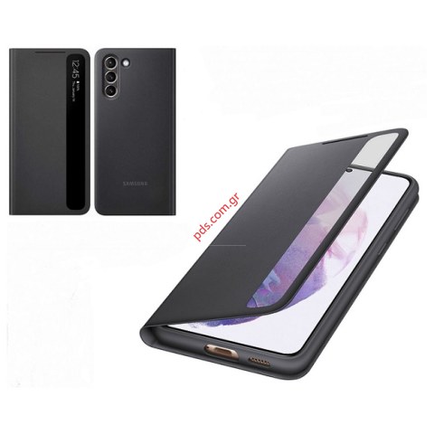 Γνήσια θήκη book Samsung Galaxy S21 PLUS 5G G996 Smart Clear S-View Flip cover Black EF-ZG996CBEGEE σε μαύρο χρώμα Blister Γνήσια θήκη book Samsung Galaxy S21 PLUS 5G G996 Smart Clear S-View Flip cover Black EF-ZG996CBEGEE σε μαύρο χρώμα Blister