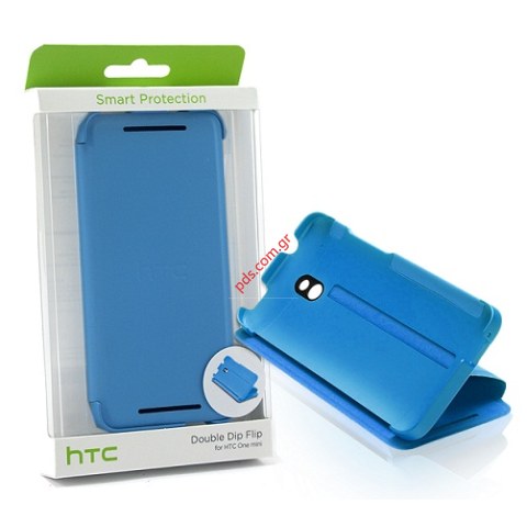 Γνήσια θήκη Flip Case HTC HC V841 για ONE/M7 Light Blue (EU Blister) σε γαλάζιο χρώμα