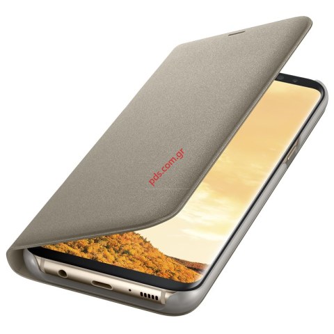 Γνήσια θήκη flip EF-NG955PFEGWW Gold Samsung Galaxy S8+ PLUS SM-G955 LED View Cover σε χρυσό χρώμα (ΕΞΑΝΤΛΗΘΗΚΑΝ) Γνήσια θήκη flip EF-NG955PFEGWW Gold Samsung Galaxy S8+ PLUS SM-G955 LED View Cover σε χρυσό χρώμα (ΕΞΑΝΤΛΗΘΗΚΑΝ)