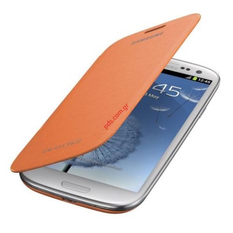 Γνήσια θήκη flip Samsung Galaxy S3 i9300 (EFC-1G6FOECSTD) III Πορτοκαλί  Γνήσια θήκη flip Samsung Galaxy S3 i9300 (EFC-1G6FOECSTD) III Πορτοκαλί