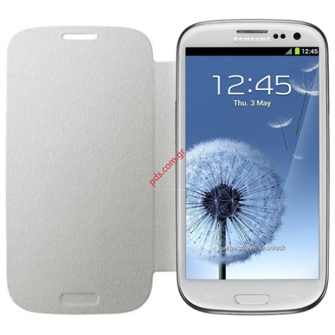 Γνήσια θήκη flip Samsung Galaxy S3 i9300 (EFC-1G6FWECSTD) Λευκή Ceramic White