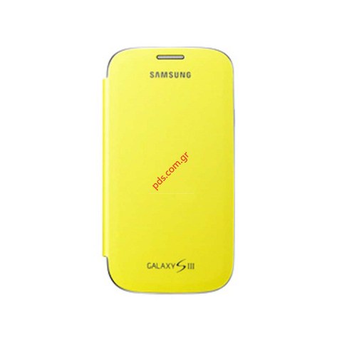 Γνήσια θήκη flip Samsung Galaxy S3 i9300 (EFC-1G6FYECSTD) Κίτρινο