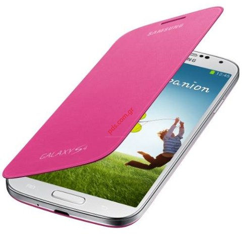 Γνήσια θήκη flip Samsung i9500 Pink EF-FI950BPEGWW σε ροζ χρώμα EU Blister