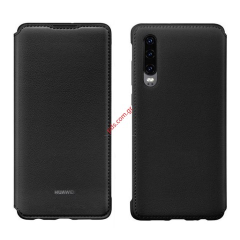 Γνήσια θήκη Huawei P30 (ELE-L29) Book wallet Black EU BLISTER